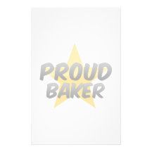 Panadero orgulloso papelería personalizada
