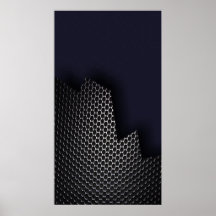 Panal del metal poster