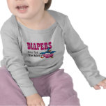 pañales para los pájaros camisetas