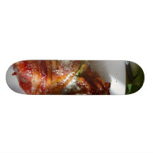 Pancetta y pollo envuelto albahaca patin