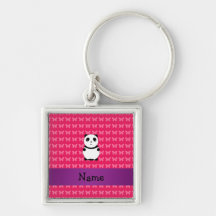 Panda conocida personalizada llaveros