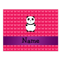 Panda conocida personalizada postal