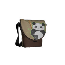 Panda del dibujo animado bolsa messenger