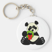 Panda del navidad llaveros personalizados