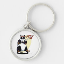 Panda del samurai llaveros