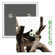 Panda gigante en una fotografía del parque zoológi pins