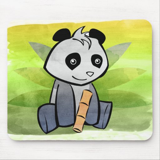 Panda Mousepad del color de agua