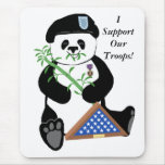 Panda Mousepad del día de fuerzas armadas de arma