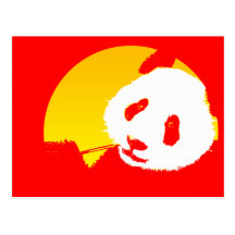panda. tarjeta postal