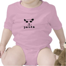 panda trajes de bebé