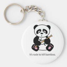 Panda triste llaveros