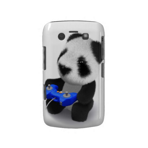 panda Videogamer del bebé 3d Blackberry Protector