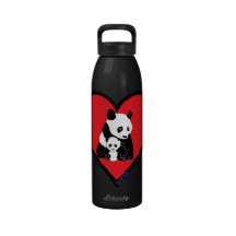 pandas botellas de beber