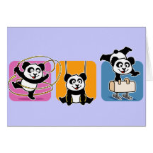 Pandas de la gimnasia felicitacion 