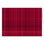 paño de color rojo oscuro del tartán, gótico tarjetas