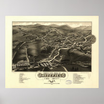 Panorama antiguo de Whitefield New Hampshire 1883 Impresiones