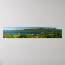 Panorama de George del lago Poster