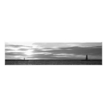 Panorama de la bella arte de Ludington, embarcader Impresión Fotográfica