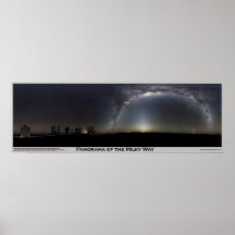 Panorama de la vía láctea impresiones