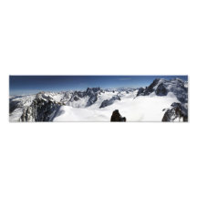 Panorama de Mont Blanc Impresiones Fotográficas