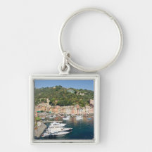 Panorama de Portofino Llaveros