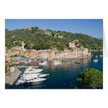 Panorama de Portofino Tarjeta
