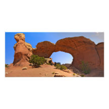 Panorama del arco de la duna de arena impresión fotográfica