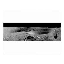 Panorama del astronauta de Apolo 16 en la luna Tarjeta Postal
