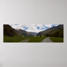 Panorama del valle de Nueva Zelanda Poster