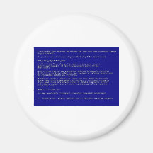 Pantalla azul de la muerte imán de frigorifico