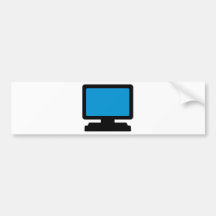 Pantalla de monitor pegatina de parachoque