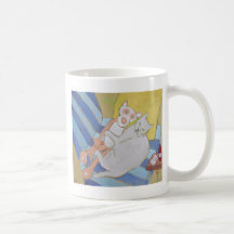 Pantera del Frenchy w/pink Taza De Café