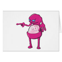 panza de tommy dentro del rosa aterronado del mons tarjetas