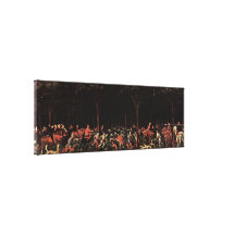 Paolo Uccello - caza en la noche Impresión De Lienzo