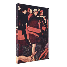 Paolo Uccello - caza en los detalles de la noche Impresiones En Lienzo Estiradas