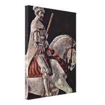 Paolo Uccello - detalle ecuestre pintado de la est Impresión En Lona Estirada