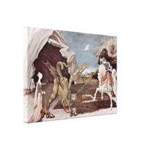 Paolo Uccello - San Jorge que luchan el dragón Impresión De Lienzo