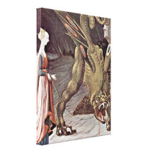 Paolo Uccello - San Jorge que luchan el dragón Lienzo Envuelto Para Galerias