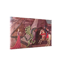 Paolo Uccello - San Jorge y el dragón Impresión En Lona