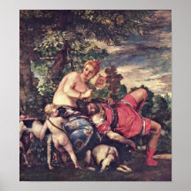 Paolo Veronese - Venus y Adonis Poster