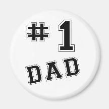 Papá #1 imán para frigorifico
