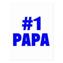 Papá #1 tarjetas postales