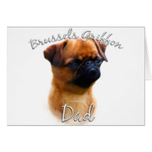Papá 2 de Bruselas Griffon Felicitacion