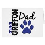 Papá 2 de Bruselas Griffon Tarjetón