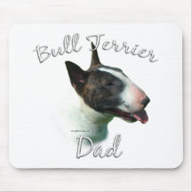 Papá 2 de bull terrier alfombrillas de ratones