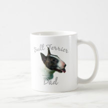 Papá 2 de bull terrier taza