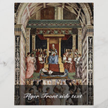 Papa Aeneas Piccolomini Canonize Catherine Flyer Personalizado