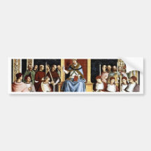 Papa Aeneas Piccolomini Canonize Catherineien Etiqueta De Parachoque