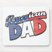 Papá americano tapete de ratón