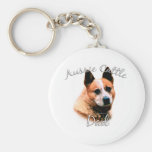 Papá australiano 2 del perro del ganado llavero personalizado